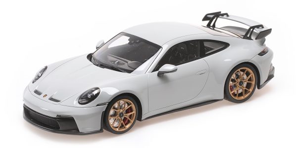 Minichamps PORSCHE 911 (992) GT3 CHALK WITH GOLD WHEELS 2021