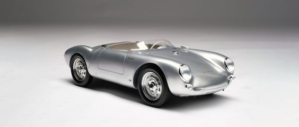 Amalgam Porsche 550 Spyder Silver 1:18