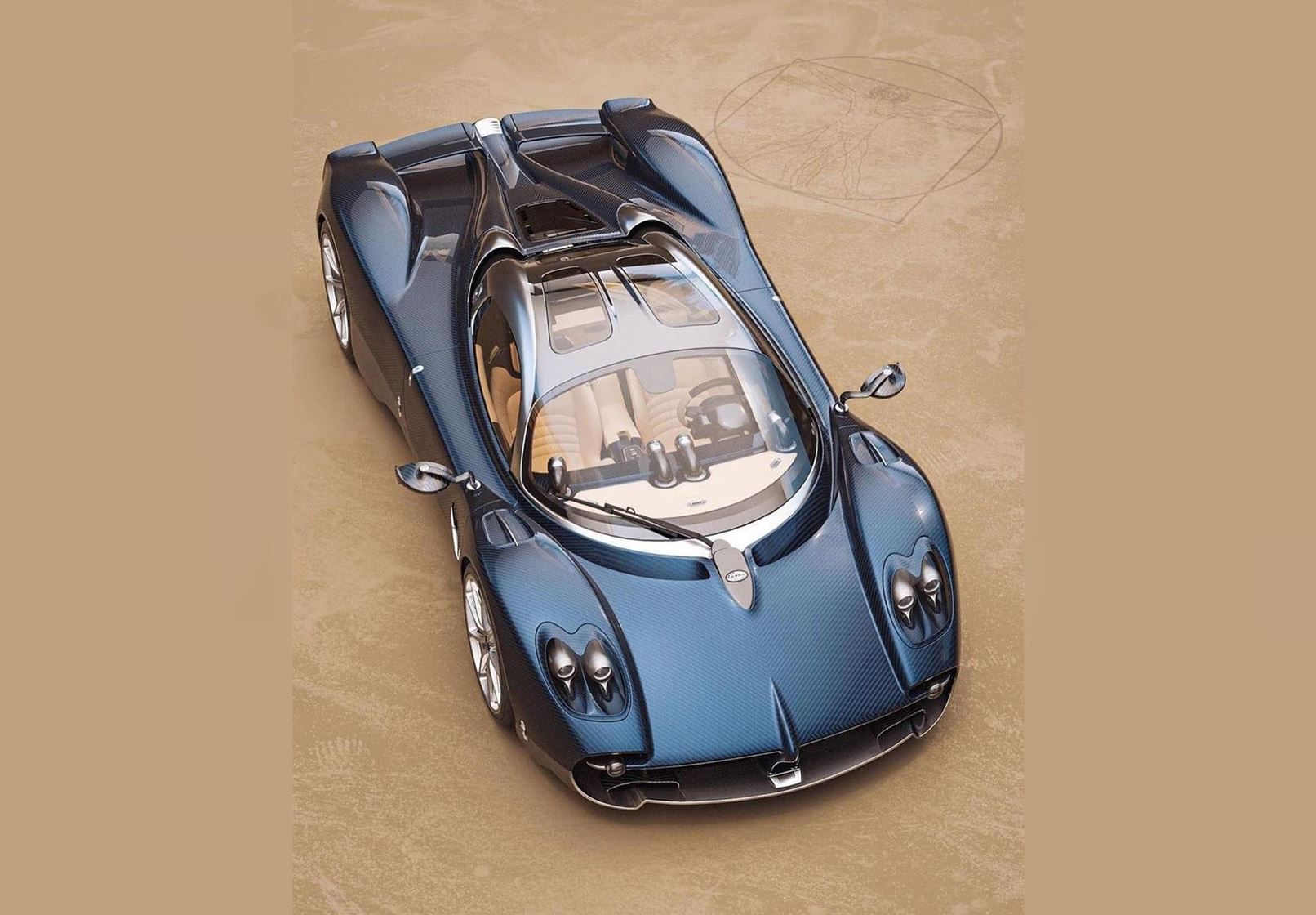 Bbr Pagani Utopia Carbon Fiber Blue