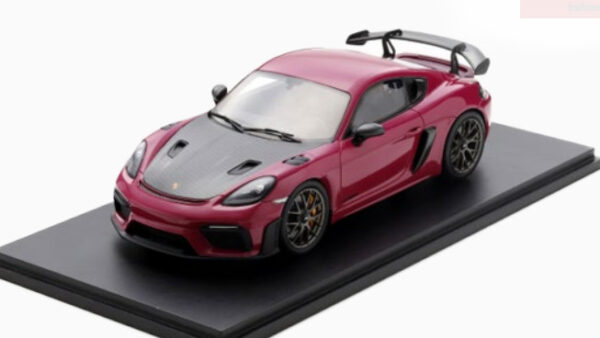 Porsche Industrial Porsche 718 Cayman GT4 RS (982) rubystar, black 1:18