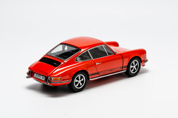 Schuco Porsche 911s Coupe Orange (Spiegel abgebrochen)