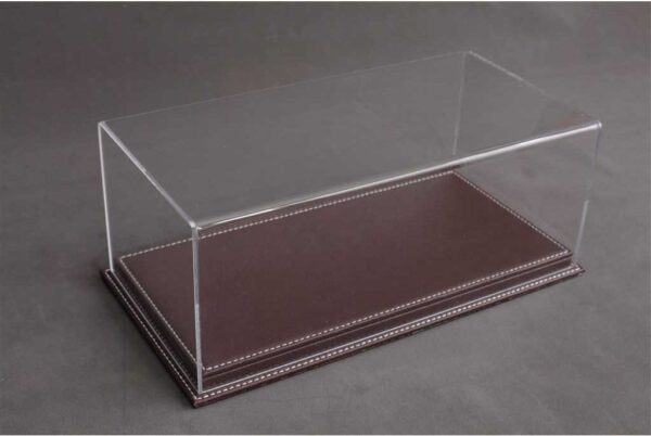 Atlantic Mulhouse 1/12 Scale Display Case with Dark Brown leather base Dark Brown