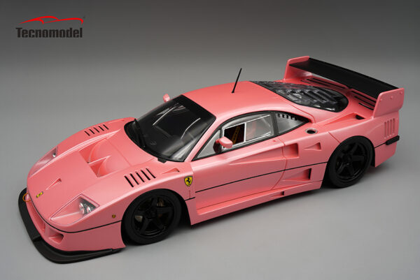 Tecnomodel Ferrari F40 LM 1996 Press Version Metallic Pink with 5 Spoke black Rims