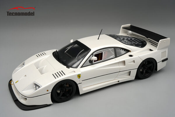 Tecnomodel Ferrari F40 LM 1996 Pearl Metallic White with 5 Spoke Black Rims