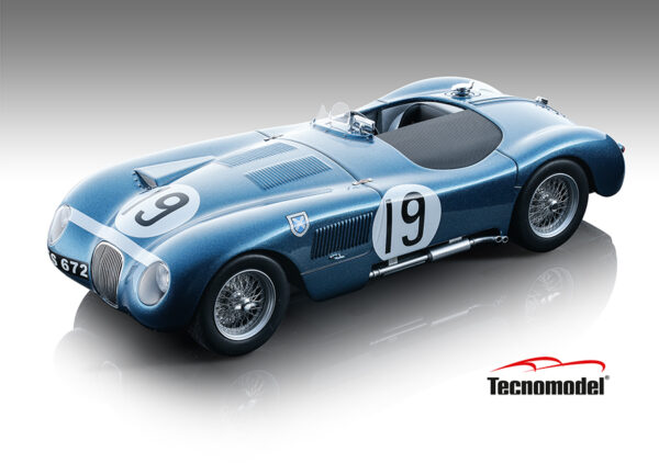 Tecnomodel JAGUAR C-TYPE SPIDER ECURIE ECOSSE #19 WINNER GOODWOOD 1953 Driven by: I.STEWART - N.SANDERSSON