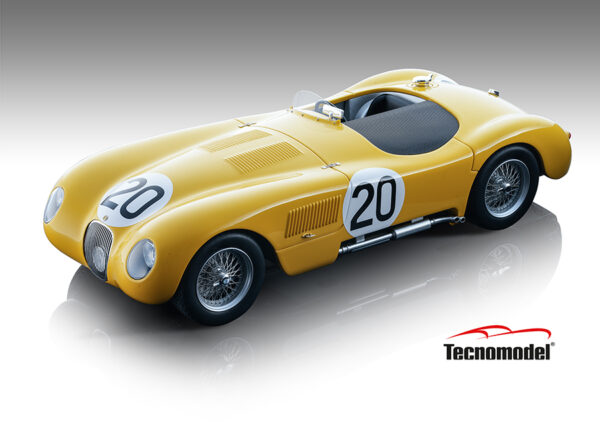 Tecnomodel JAGUAR C-TYPE SPIDER TEAM JAGUAR RACING #20 24h LE MANS 1953 Driven by: R.LAURENT - C.DE TORNACO