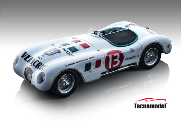 Tecnomodel JAGUAR C-TYPE RALLY CARRERA PANAMERICANA 1953-1954 #13 Driven by: F.IBARRA - F.PINAL