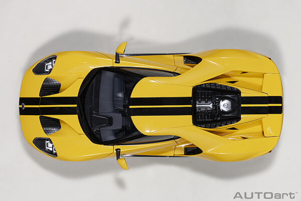 AUTOart Ford GT 2017 (triple yellow: black stripes) (composite