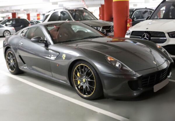 BBR FERRARI 599 GTB FIORANO 2006 Automatic Gear Titanium Grey cuoio color