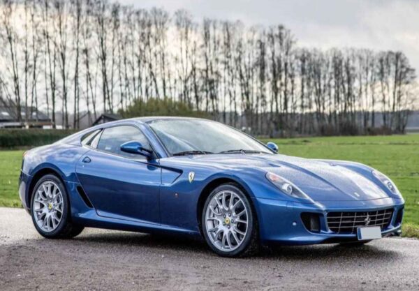 BBR FERRARI 599 GTB FIORANO 2006 Manual Gear Blu Mirabeau cuoio