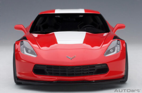 AUTOart Chevrolet Corvette C7 Grand Sport red/white stripes – Bild 12