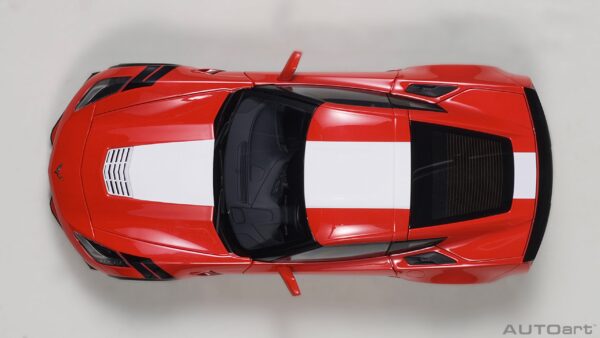 AUTOart Chevrolet Corvette C7 Grand Sport red/white stripes – Bild 10