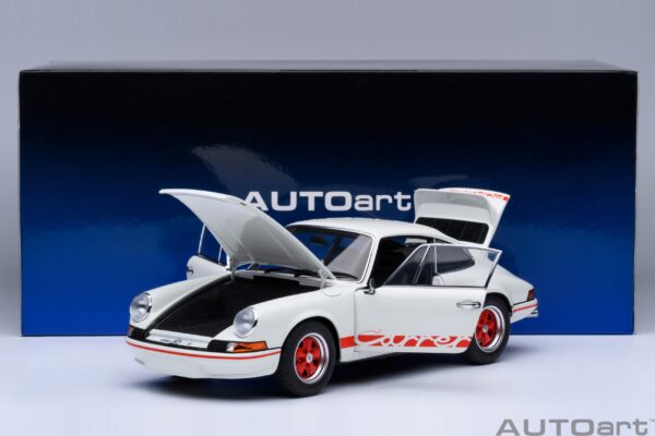 AUTOart Porsche 911 Carrera 2.7 RS (Grand Prix White with Red stripes)