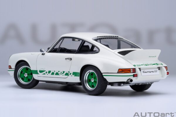 AUTOart Porsche 911 Carrera 2.7 RS (Grand Prix White with Green stripes) – Bild 5