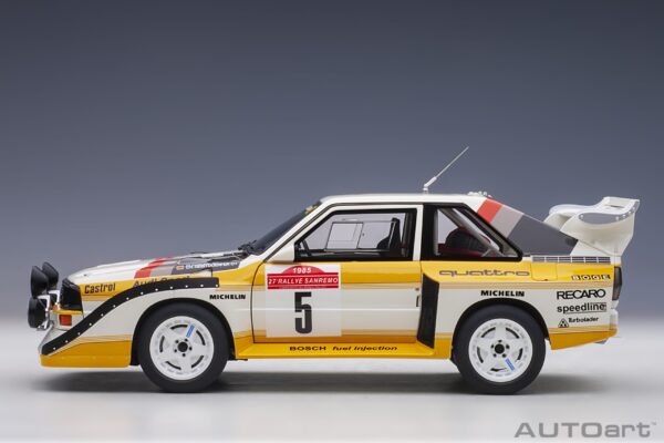 AUTOart AUDI SPORT QUATTRO S1 #5 RALLY San Remo 1985 WINNER – Bild 17