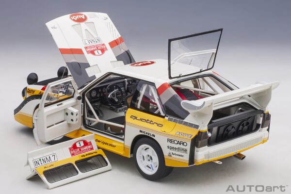 AUTOart AUDI SPORT QUATTRO S1 #5 RALLY San Remo 1985 WINNER – Bild 6