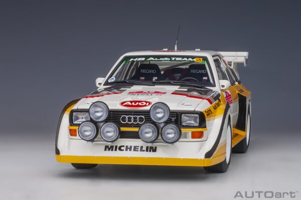 AUTOart AUDI SPORT QUATTRO S1 #5 RALLY San Remo 1985 WINNER – Bild 3